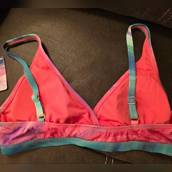 Reel Legends Pink and Blue Green Bikini Set - Picture 4 of 12